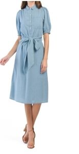 𝅺Camille Midi Shirt Dress